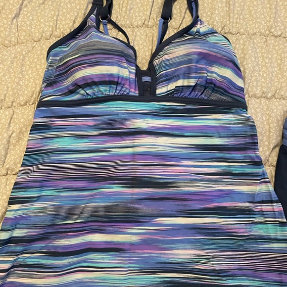 Free People Other - Striped Multicolor Tankini Bathing Suit